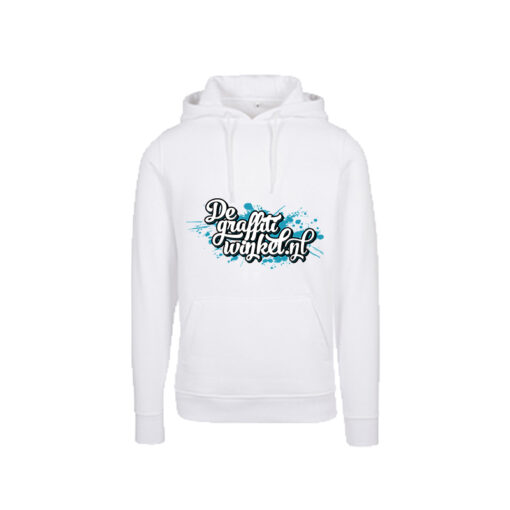 Hoodie wit de graffiti winkel